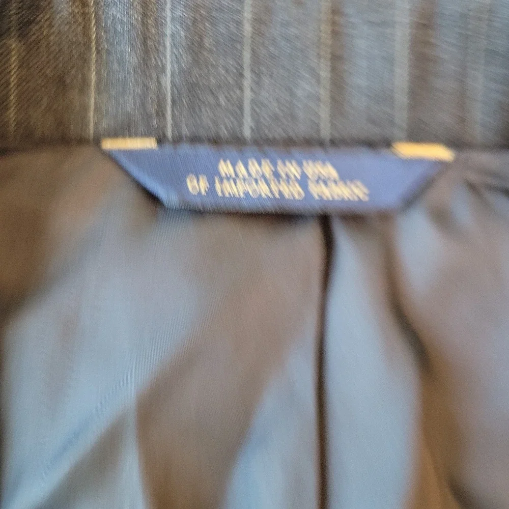 Brooks Brothers Jacket Men's 42R Madison Gray Pinstripes Blazer Made in USA